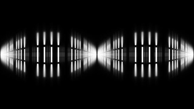 abstract black background architecture glossy room panorama vr environment map 3d render seamless animation
