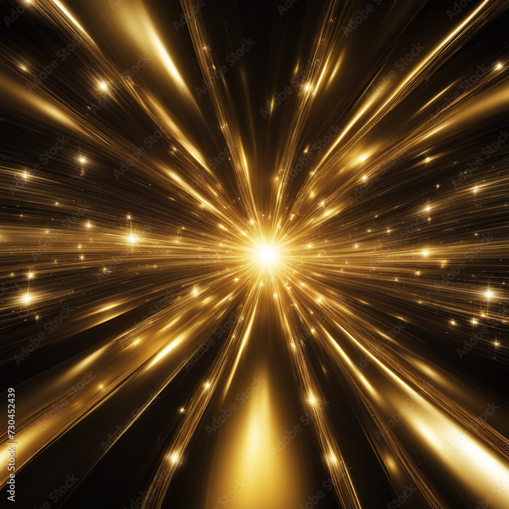 Poster gold texture background,abstract fantasy gold background with light and bokeh effect.