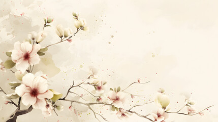 Beautiful flower blossom pale background wallpaper for text and presentations, flower texture, floral design, pale colored background wallpaper for presentation