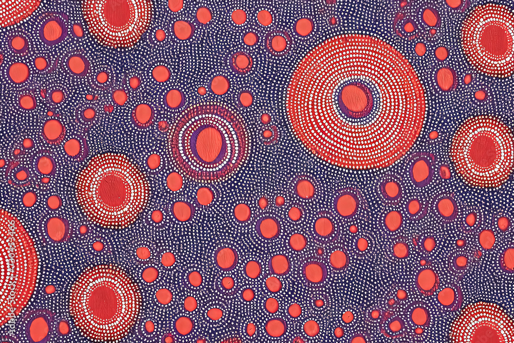 Poster abstract pattern in native african style