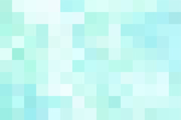 Blue pastel pixel background, gradient abstract tile background. Rectangular colourful check pattern.