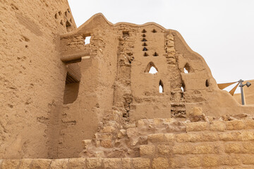 Ancient mud brick Najdi buildings in the At-Turaif UNESCO World Heritage Site.