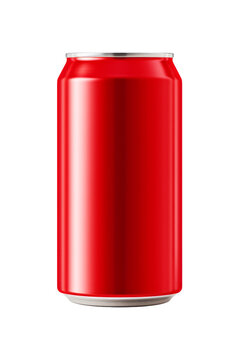 330ml Aluminum Soda Can Mockup on Transparent Background - High Resolution PNG Image