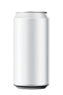 330 ml Aluminum Soda Can Mockup on Transparent Background - Royalty-Free PNG Image