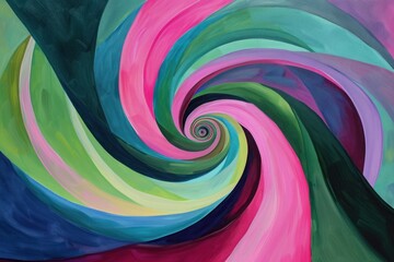 abstract background with swirls, Bright and bold, this creative piece of art expresses energy and motion through its colorful acrylic twists