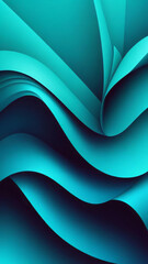 Art for inspiration from Folded shapes and teal