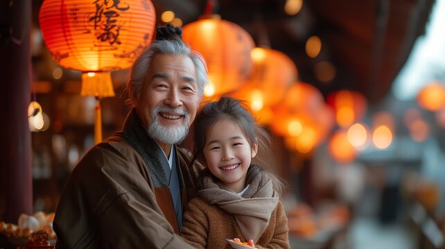 Capture candid moments of multi-generational families immersed in the joy of Lantern Festival festivities.