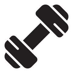 dumbbell glyph icon
