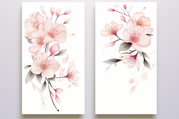 Floral blossom 3 painting illustration