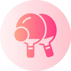 table tennis gradient icon