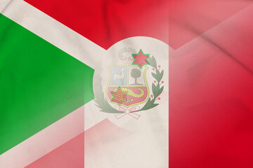 Burundi and Peru state flag transborder contract PER BDI