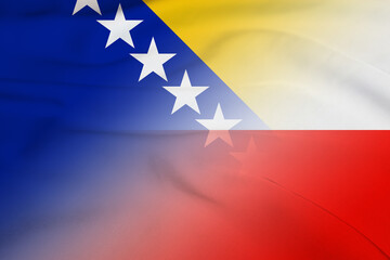 Bosnia and Herzegovina and Poland government flag transborder relations POL BIH