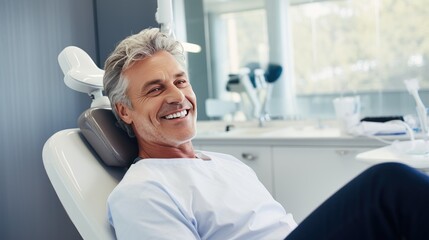 Fototapeta premium Patient at the dentist's office