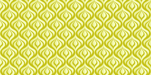 Seamless pattern of bright yellow floral models for decoration and wallpaper