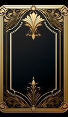 Front poker card mockup design, in vintage  luxury theme 