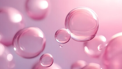 pink soap bubbles