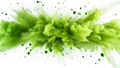 green paint splash