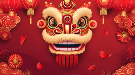 Chinese new year illustration generative ai