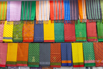 Fototapeta premium Colorful cloth in the Al-Balad historical district of Jeddah.
