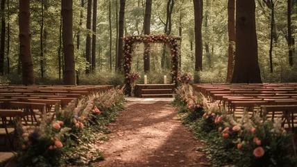  Wedding Arbor in the woods © LinzArt
