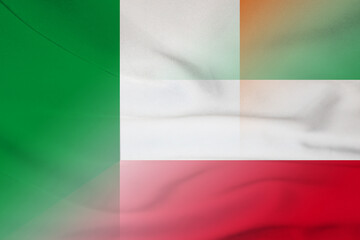 Ireland and Kuwait official flag international relations KWT IRL