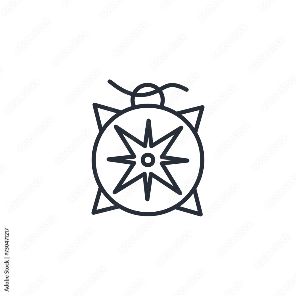 Poster navigation icon. vector.editable stroke.linear style sign for use web design,logo.symbol illustratio