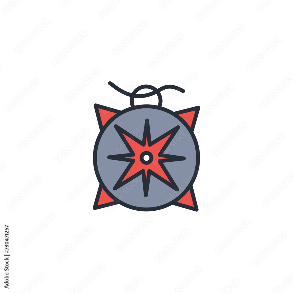 Poster navigation icon. vector.editable stroke.linear style sign for use web design,logo.symbol illustratio