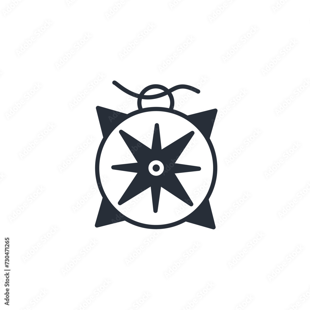 Poster navigation icon. vector.editable stroke.linear style sign for use web design,logo.symbol illustratio