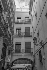 Valencia, Spain - January 4 2024 "Beautiful architecture of old town in Valencia"