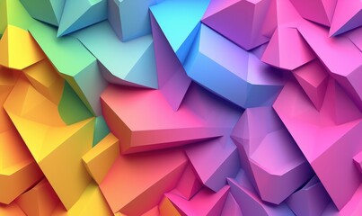 Obraz premium flat background with multiply colored abstract geometry ornament