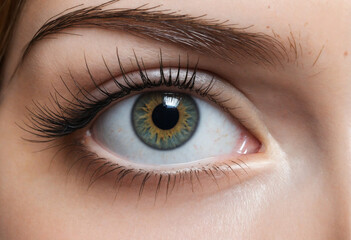 womderful femae eye with beautiful iris