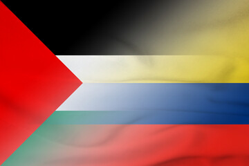 Palestinian National Authority and Colombia national flag international relations COL PSE