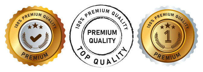 premium quality black and gold stamp emblem seal offer guarantee good product genuine