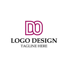 vector design elements for your company logo, letter do logo. modern logo design, business corporate template. do monogram logo.