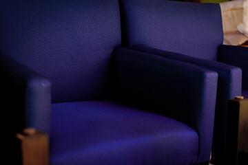 Fototapeta premium chair with blue tone