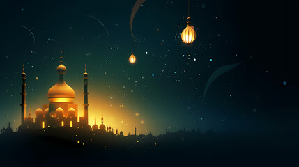 Ramadan background, celebrating Eid al-Fitr and Ramadhan