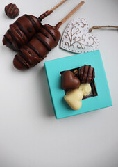 set of chocolates.. gift concept for woman