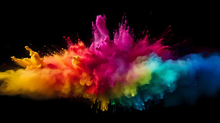 Colorful powder background, Indian festival Holi