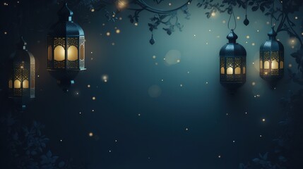 Fototapeta na wymiar Candle lantern decoration, Islamic holiday Ramadan Kareem ornament wallpaper background. 