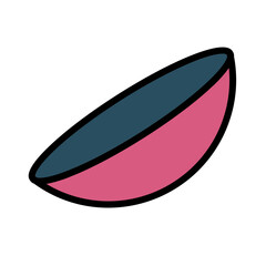 Contact Lens Eye Filled Outline Icon