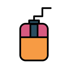 Mice Mouse Optical Filled Outline Icon