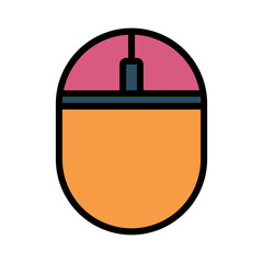 Obraz premium Mice Mouse Optical Filled Outline Icon