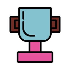 Prize Trophy Winner Filled Outline Icon
