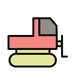 Heavy Machine Machinery Filled Outline Icon
