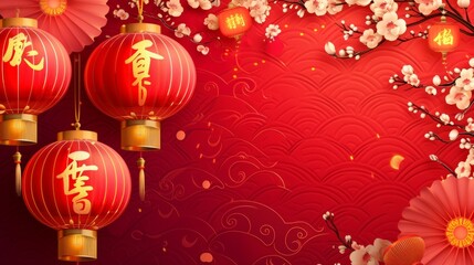 Fototapeta na wymiar Happy Chinese New Year generative ai