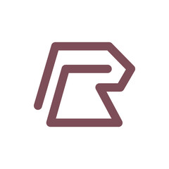 Monogram R design vector logo. Monogram initial letter mark R logo design. Monogram design vector logo. Monogram initial letter mark R logo design. Simple R monogram. Monogram R design logo 