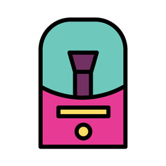 Art Brush Crafts Filled Outline Icon
