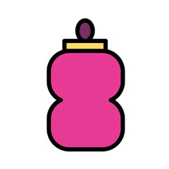 Baby Bottle Child Filled Outline Icon