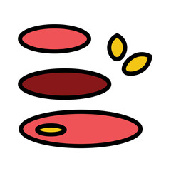 Beauty Natural Rock Filled Outline Icon