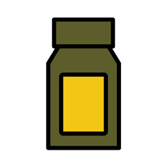 Facial Lotion Skin Filled Outline Icon